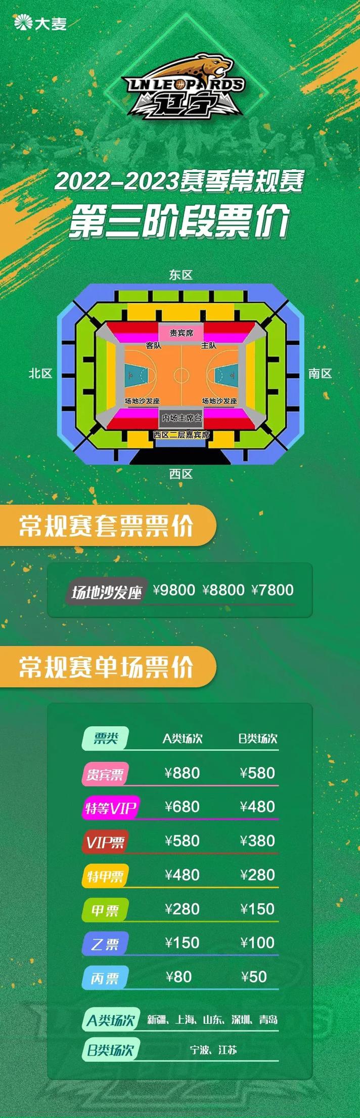 辽宁男篮球赛门票