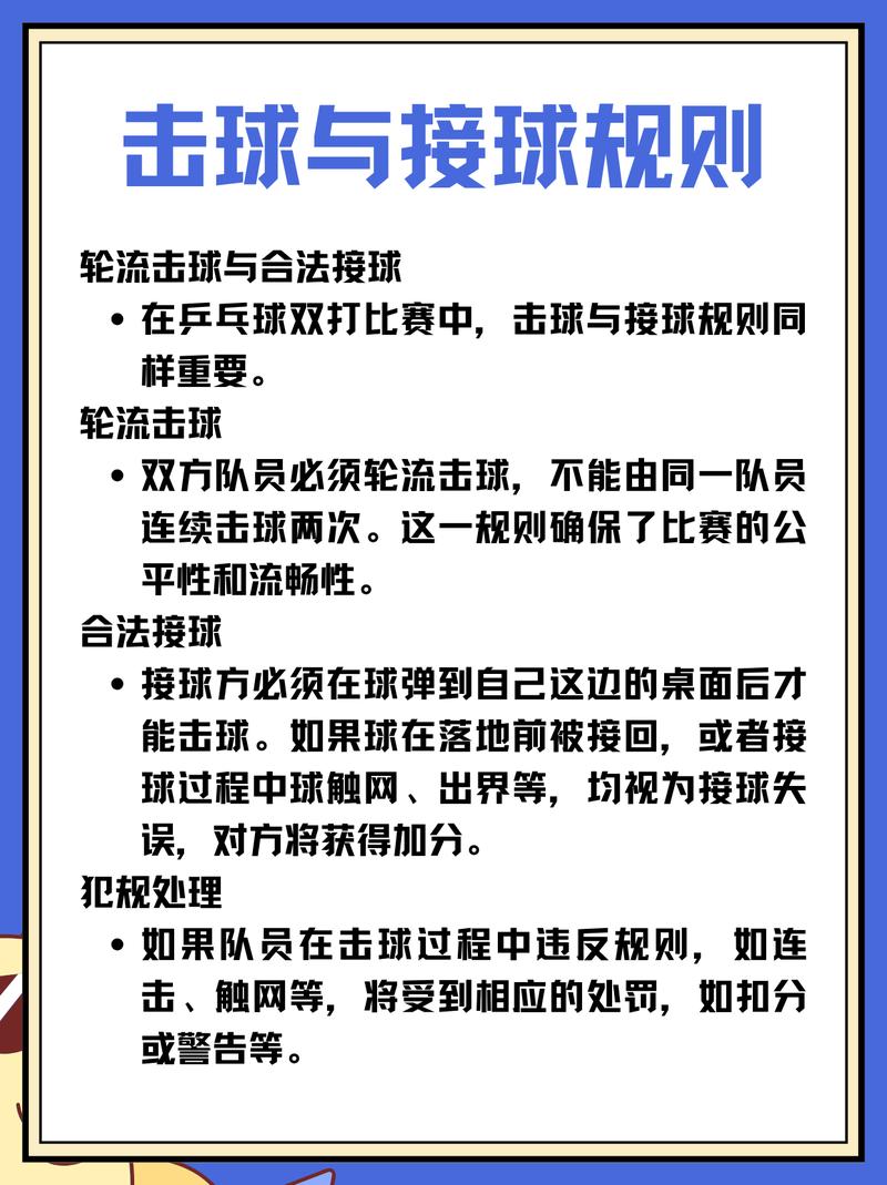 乒乓球混双比赛的规则是什么