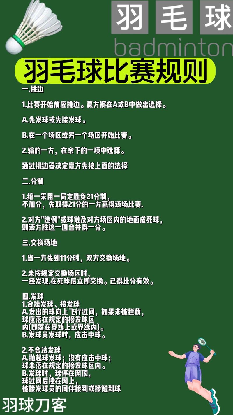 羽毛球竞赛规则最新