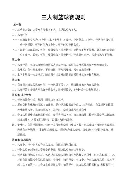 篮球比赛休息时间规则