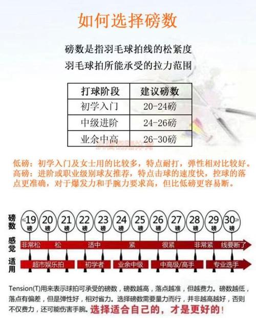 如何选择羽毛球拍的磅数